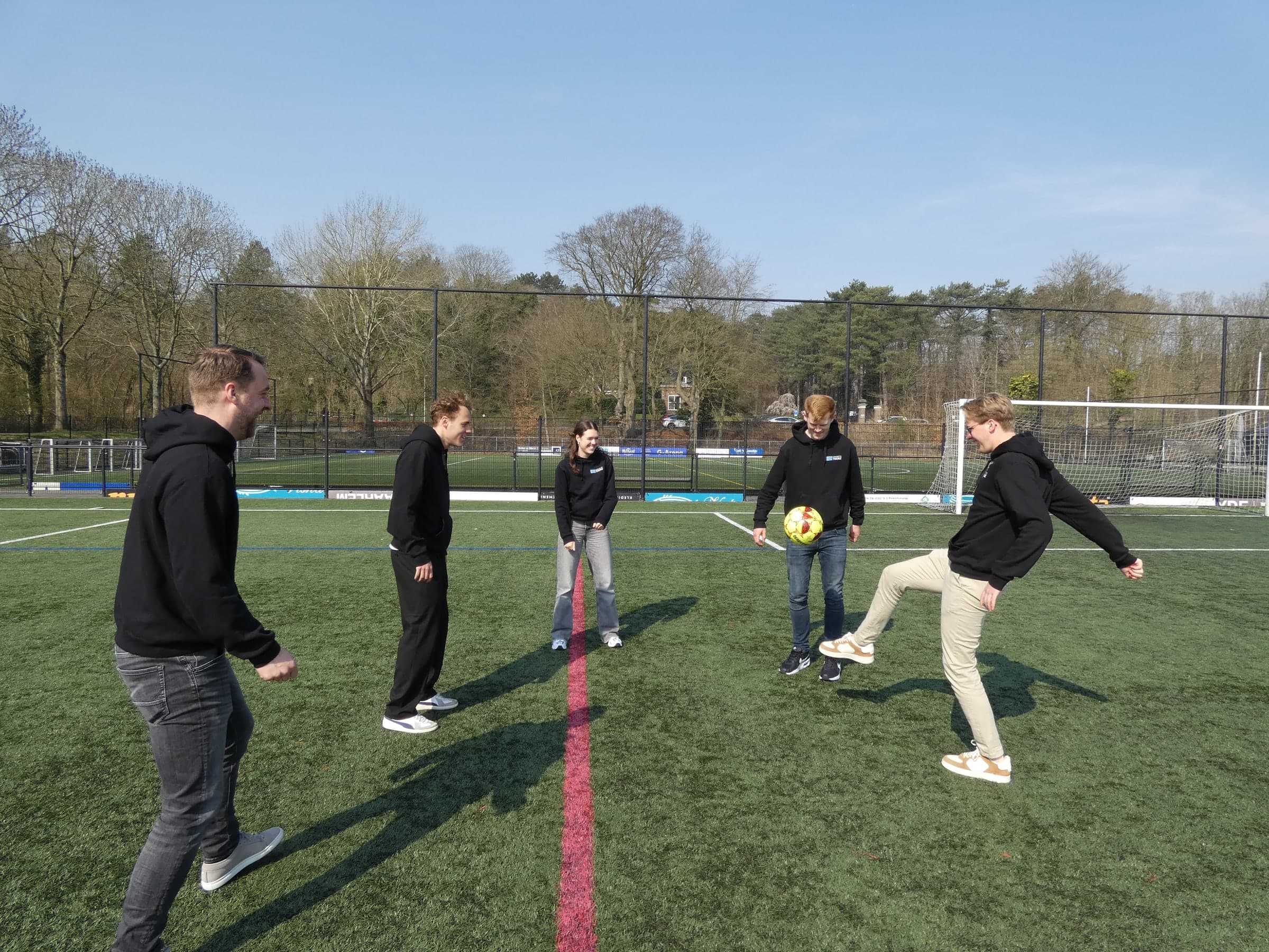 The Sports Tourz team on the pitch